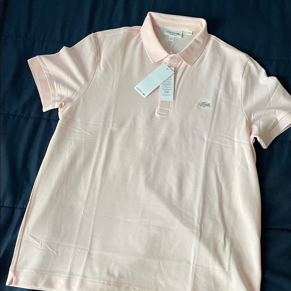 Lacoste Soft Pink Polo Shirt